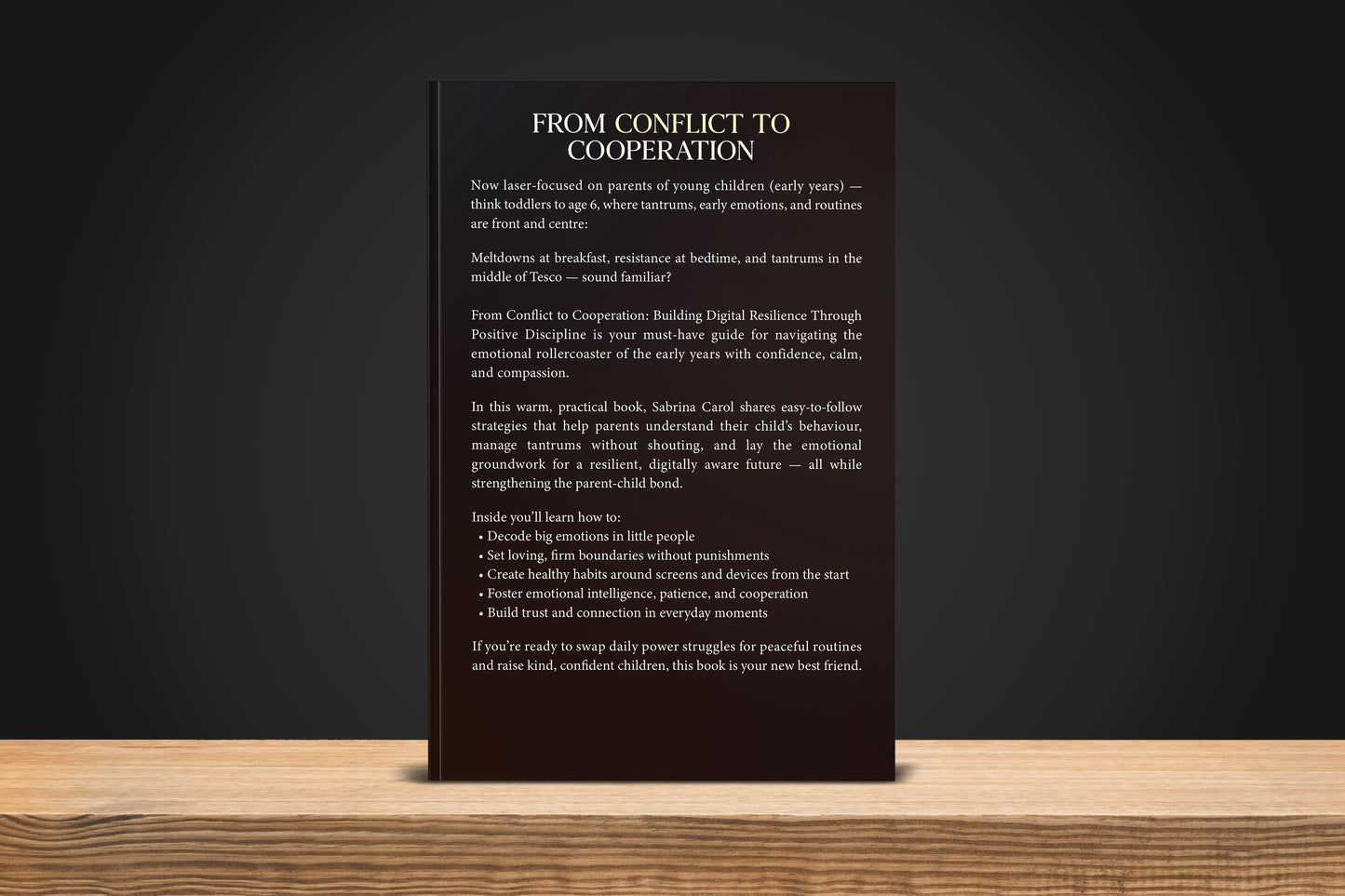 From Conflict to Cooperation - Sabrina Carol Bookshop