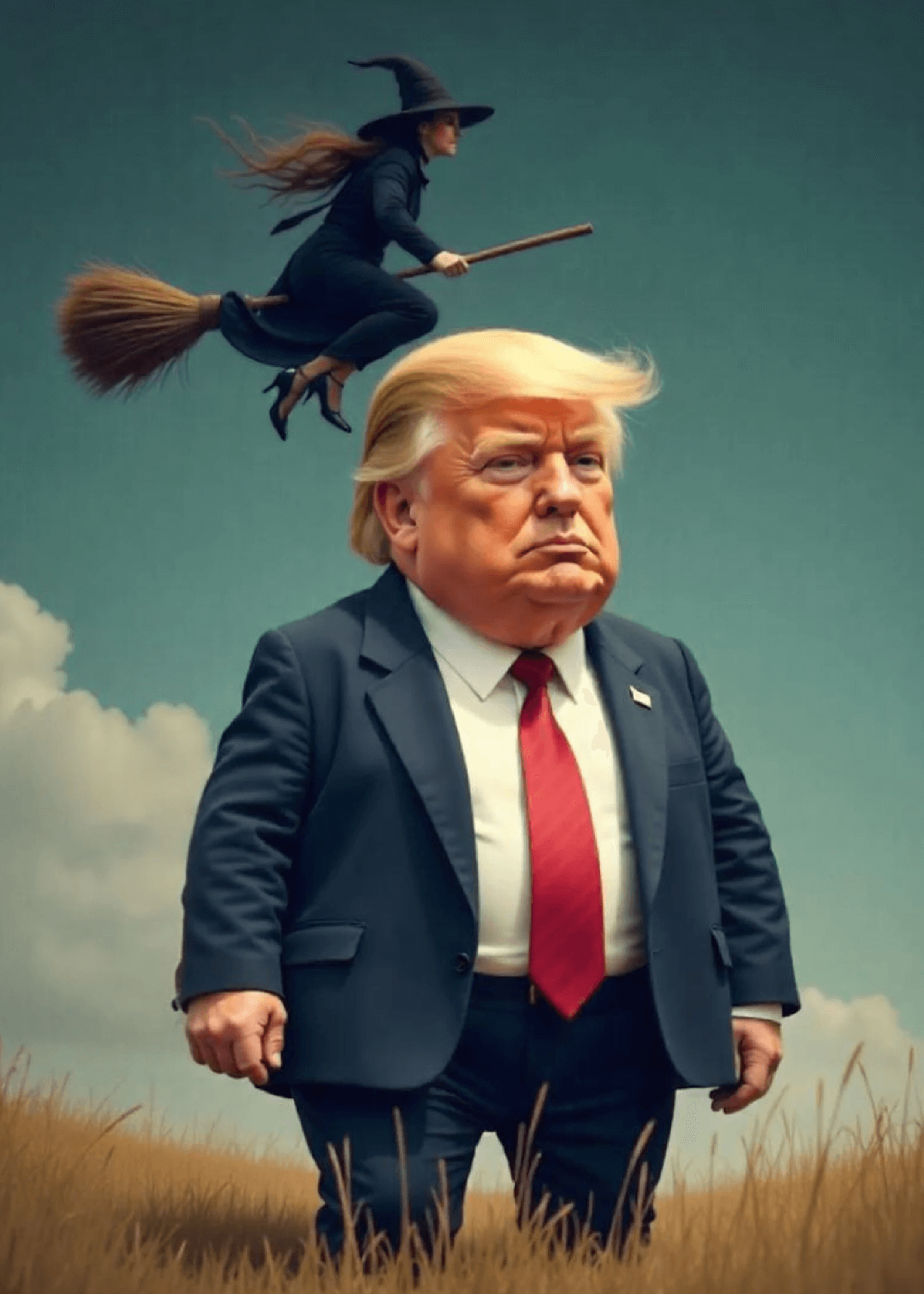 Donald Trump Takes a Dump satire book cover showing humorous caricature on a golden toilet