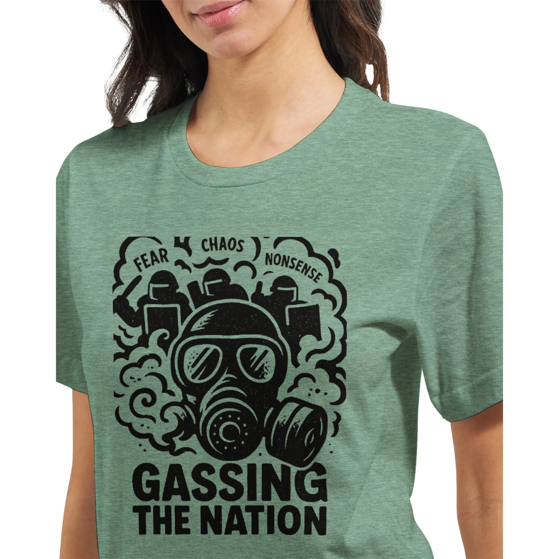 Gassing the Nation – Trump Dictatorship Parody Tee