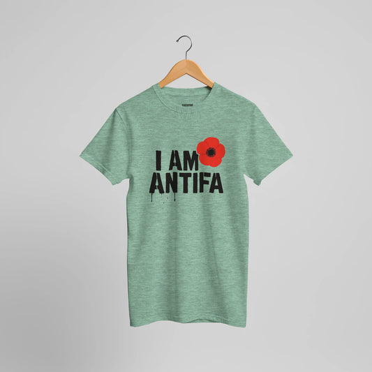 I AM ANTIFA printed political statement t-shirt