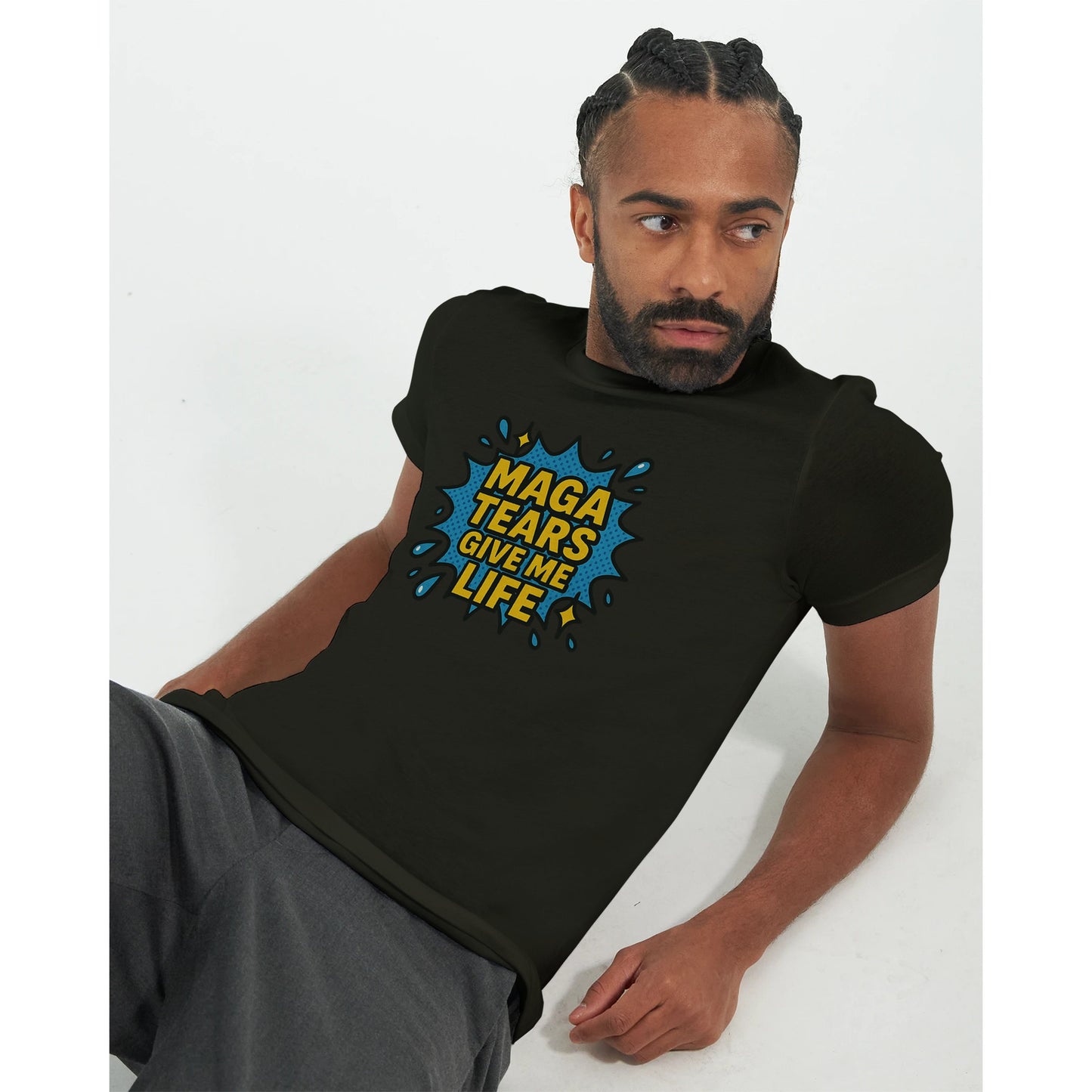 MAGA Tears Give Me Life anti-Trump satire t-shirt