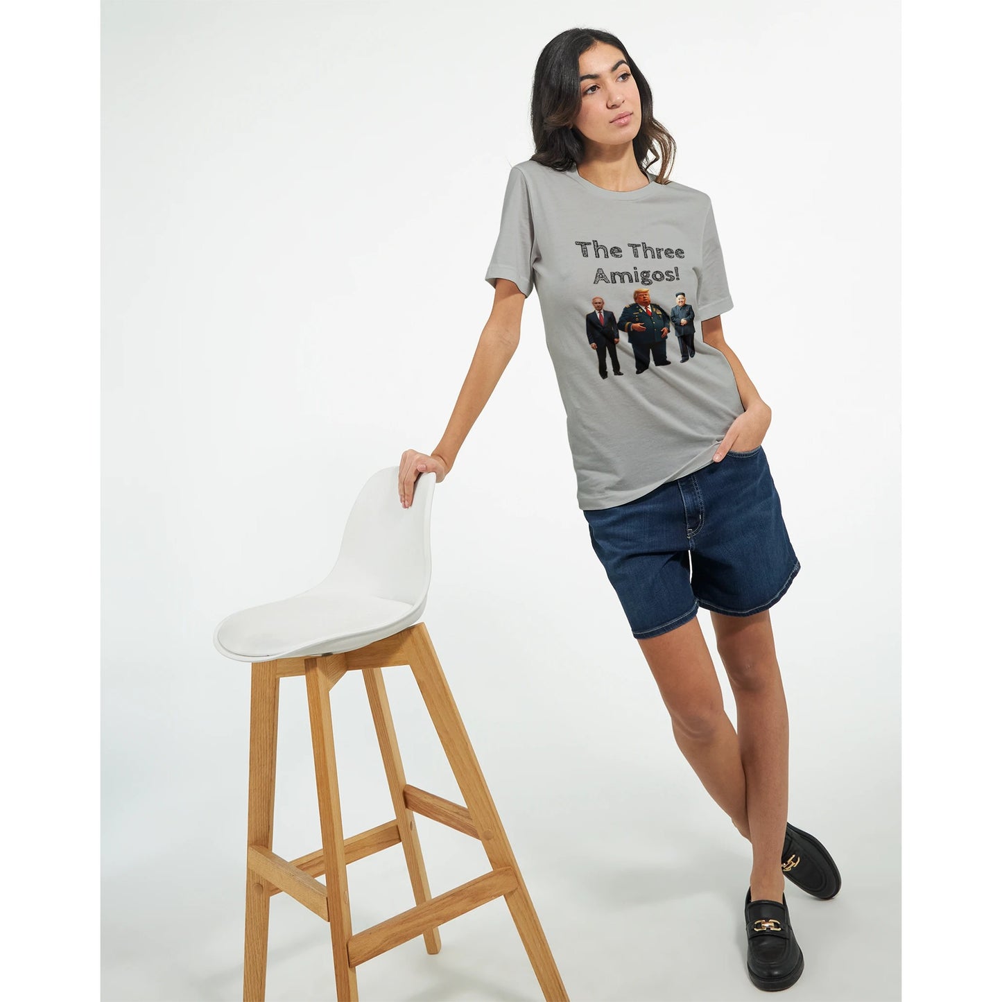 The Three Amigos political satire cartoon t-shirt