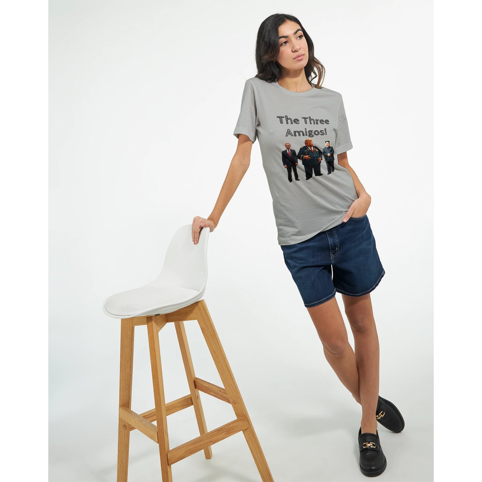 The Three Amigos political satire cartoon t-shirt