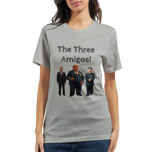 The Three Amigos political satire cartoon t-shirt