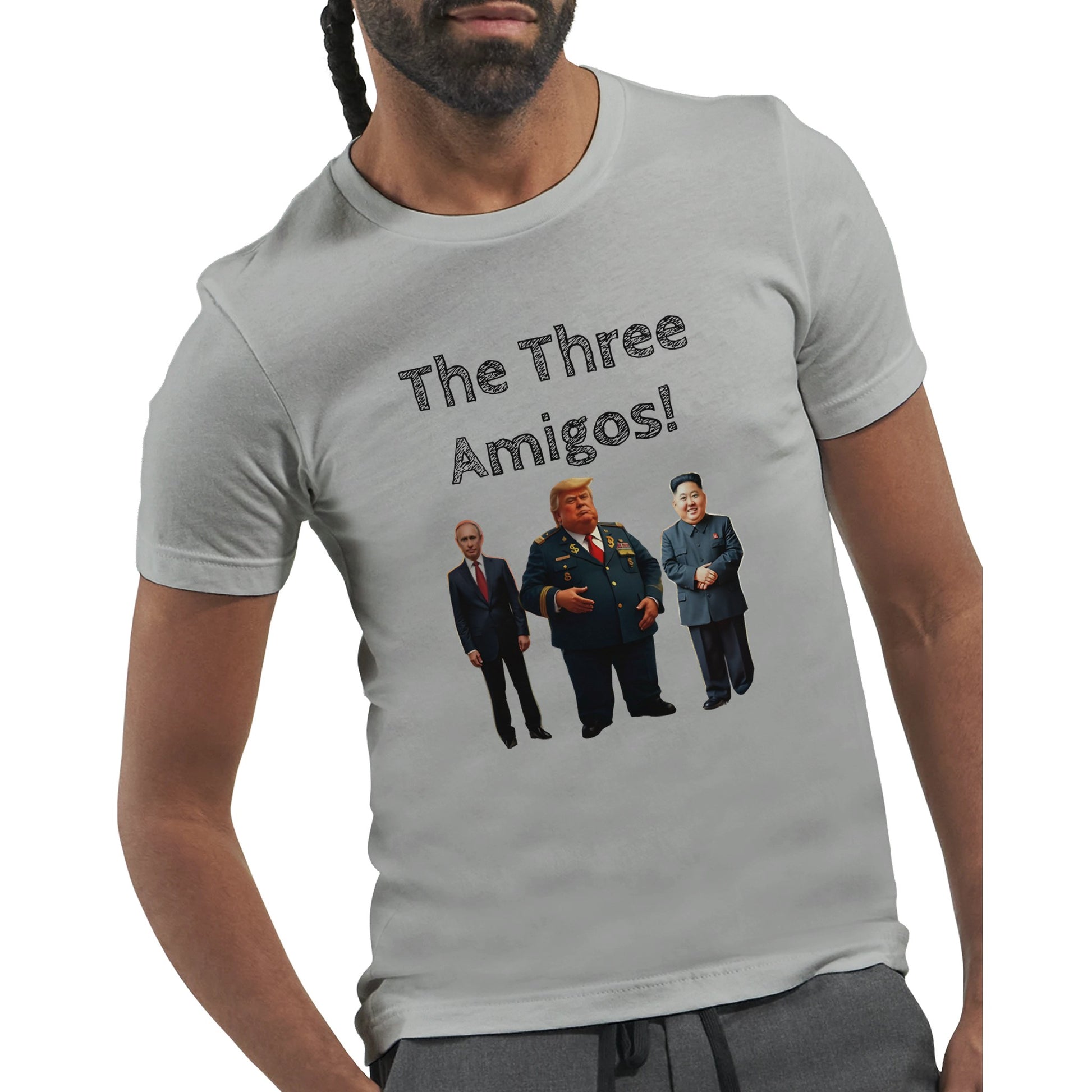 The Three Amigos political satire cartoon t-shirt