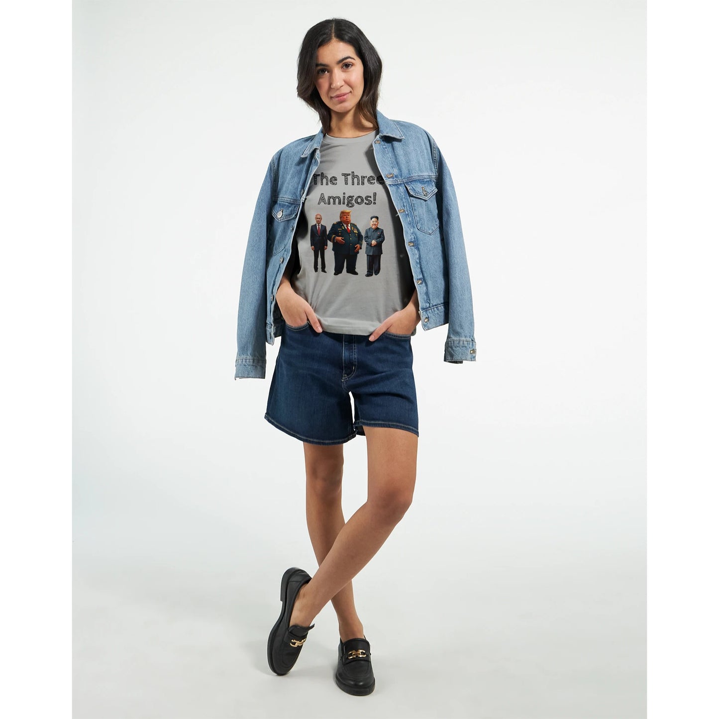 The Three Amigos political satire cartoon t-shirt