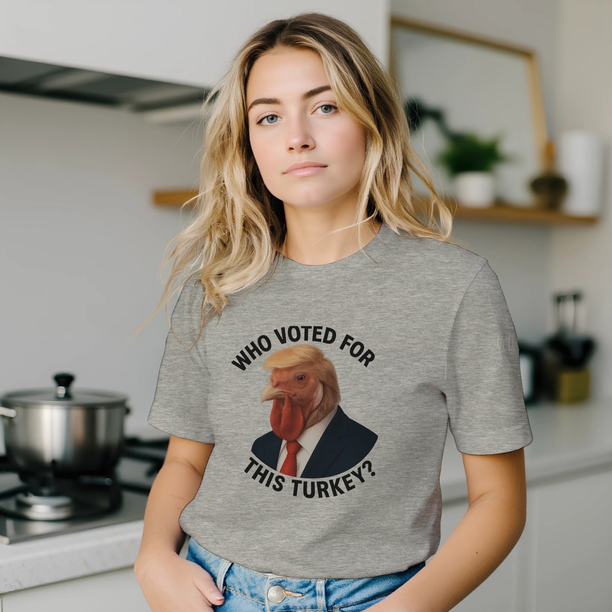 Who Voted For This Turkey political satire t-shirt design