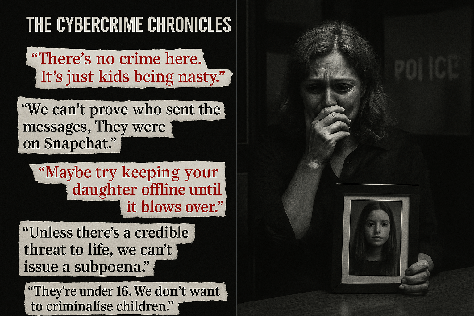 The Cybercrime Chronicles: Voices Silenced by Screens (ebook) - Sabrina Carol Bookshop